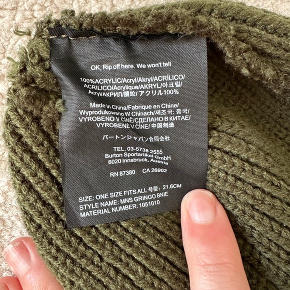 Burton toque green - Picture 3 of 3